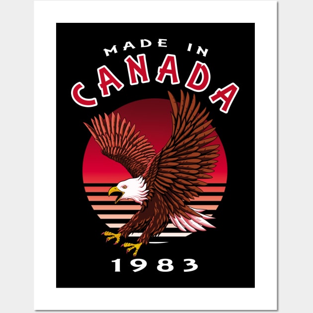 Flying Eagle - Made In Canada 1983 Wall Art by TMBTM